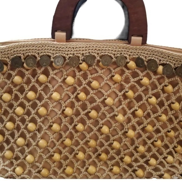 The Sak Original Crochet Purse With Queen Elizabeth Coins VINTAGE - Picture 2 of 9